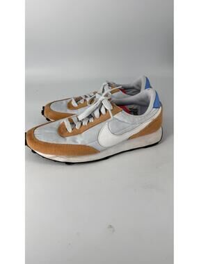 Nike Daybreak Womens 5 White Tan Blue Retro Running Shoes CK2351-005 Suede Nylon